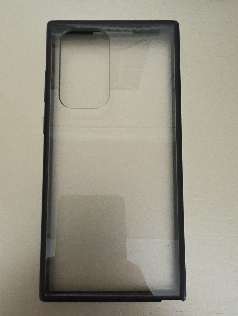 Clear Black Bumper Phone Case - Transparent Back Cover For S24 Ultra